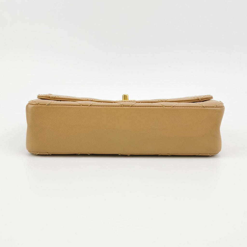 Chanel Wild Stitch Single Flap Beige