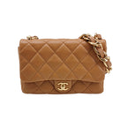 Chanel Quilted Large CC Funky Town Flap Lambskin Beige