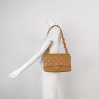 Chanel Quilted Large CC Funky Town Flap Lambskin Beige