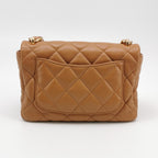 Chanel Quilted Large CC Funky Town Flap Lambskin Beige