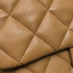 Chanel Quilted Large CC Funky Town Flap Lambskin Beige