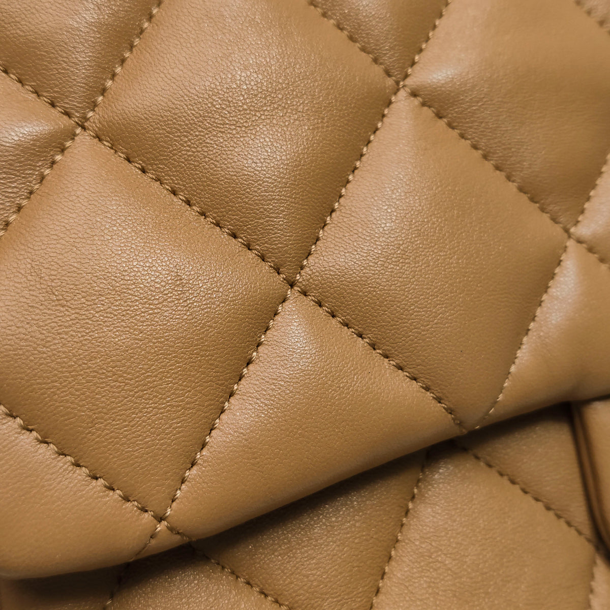 Chanel Quilted Large CC Funky Town Flap Lambskin Beige