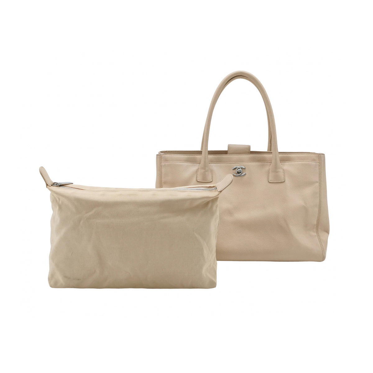 Chanel Executive Cerf Tote Beige Caviar