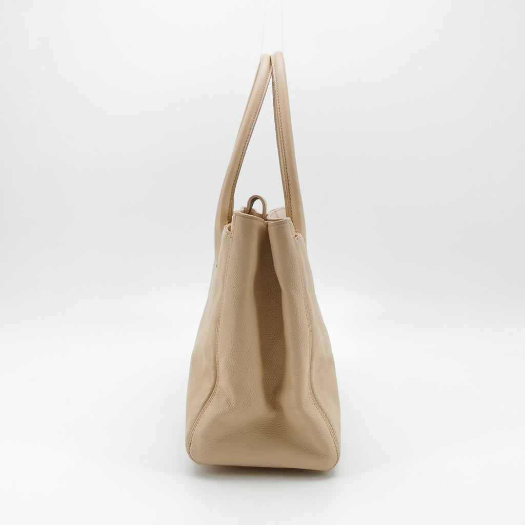 Chanel Executive Cerf Tote Beige Caviar