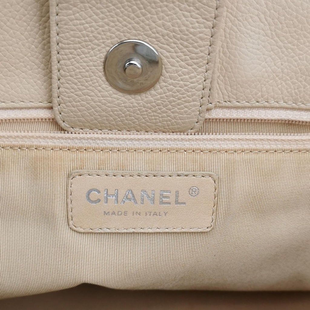 Chanel Executive Cerf Tote Beige Caviar