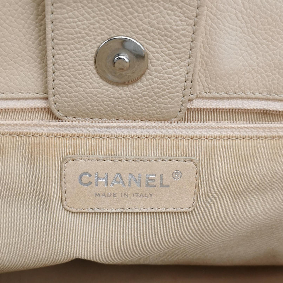 Chanel Executive Cerf Tote Beige Caviar