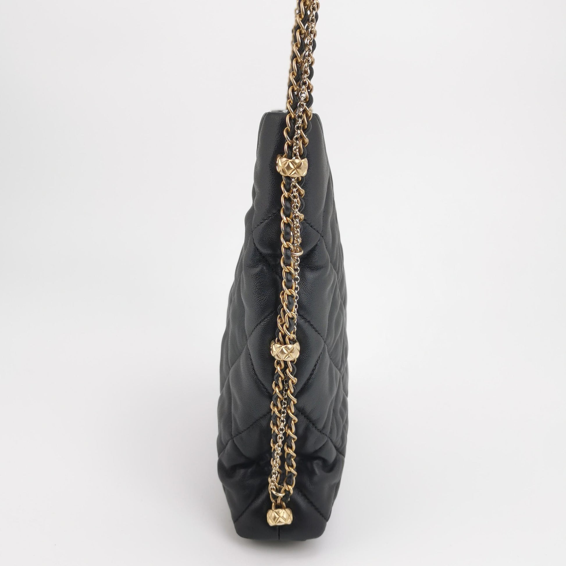 Chanel Crush on Chains Hobo Black