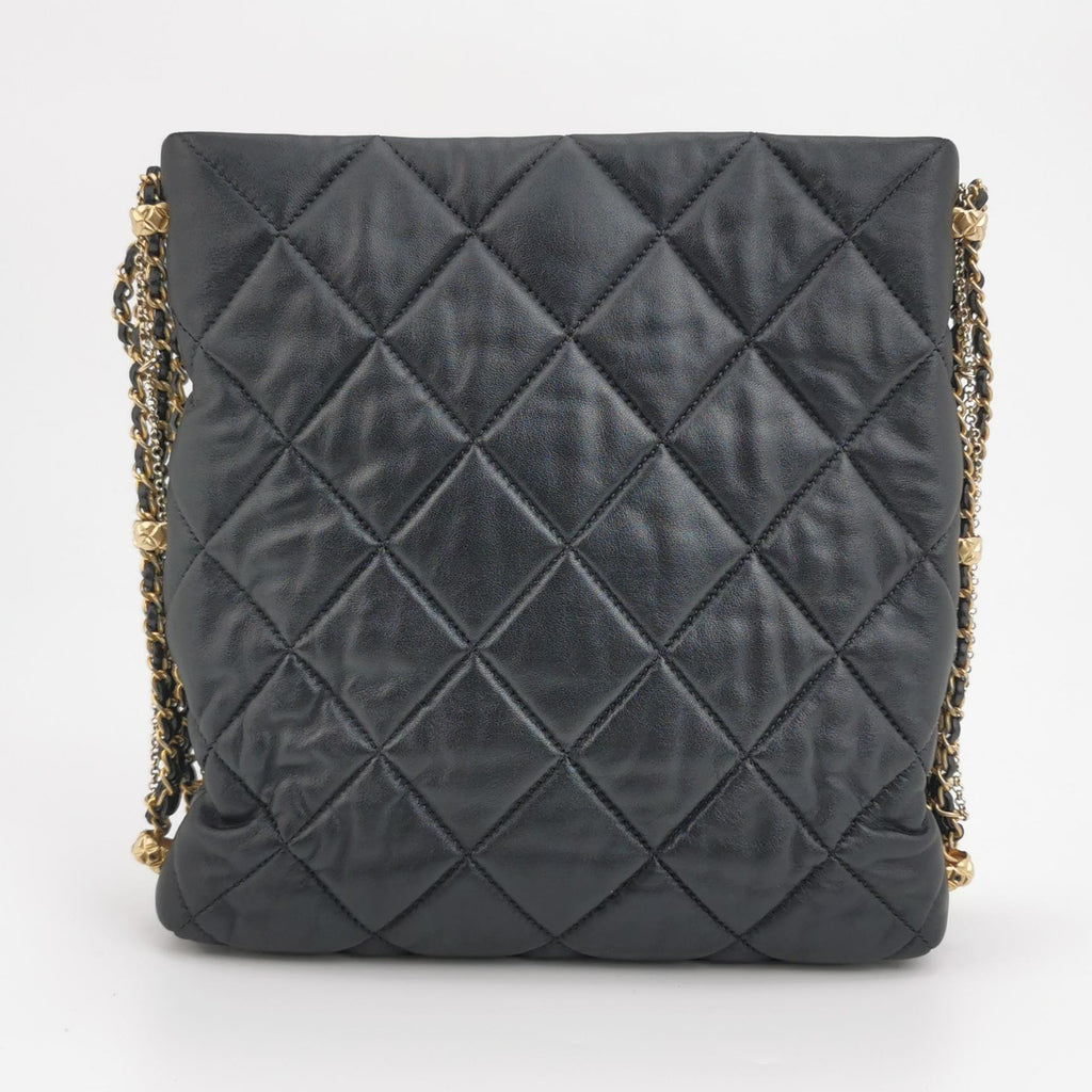Chanel Crush on Chains Hobo Black