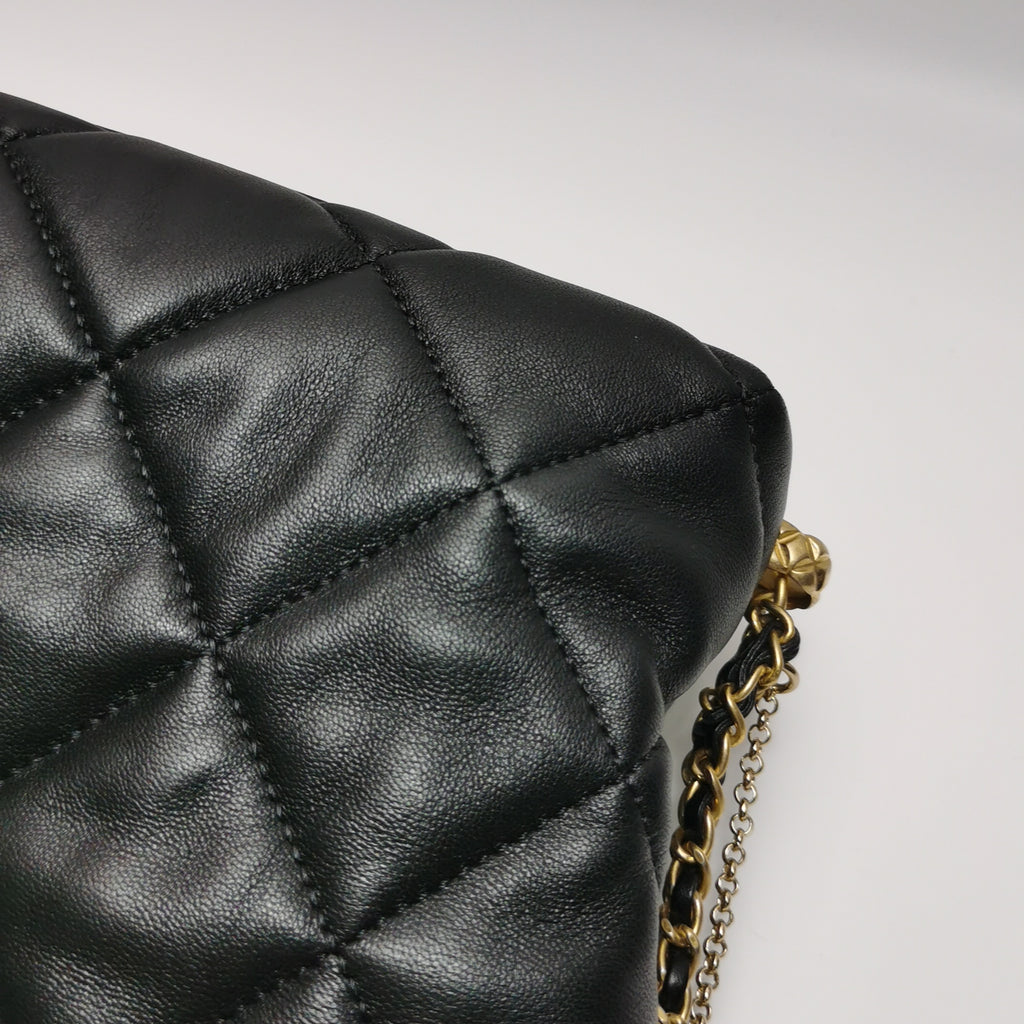 Chanel Crush on Chains Hobo Black
