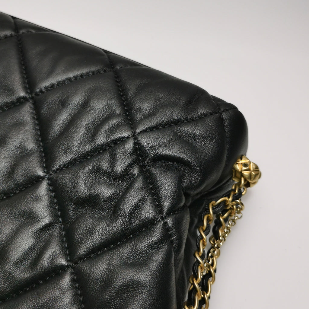 Chanel Crush on Chains Hobo Black