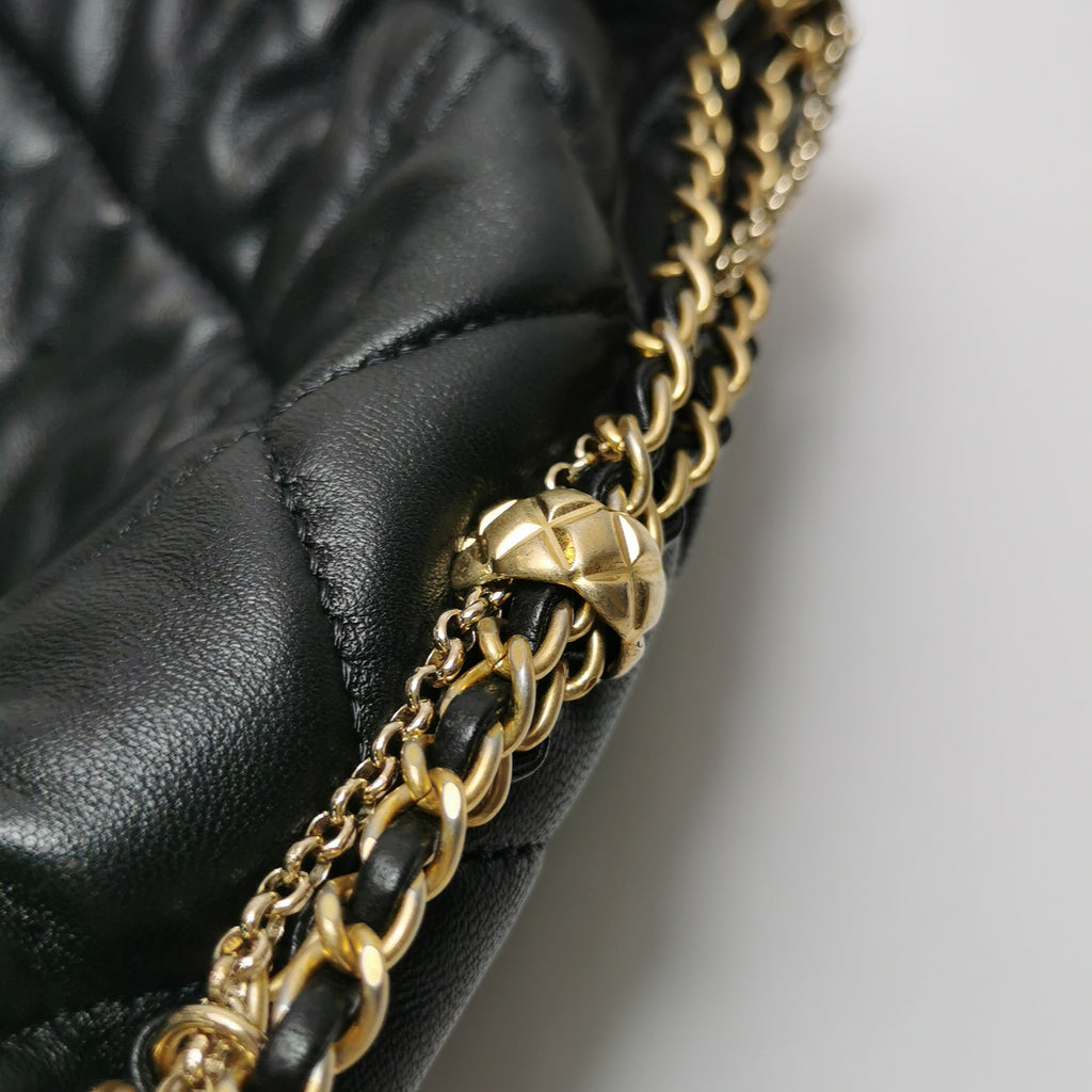 Chanel Crush on Chains Hobo Black
