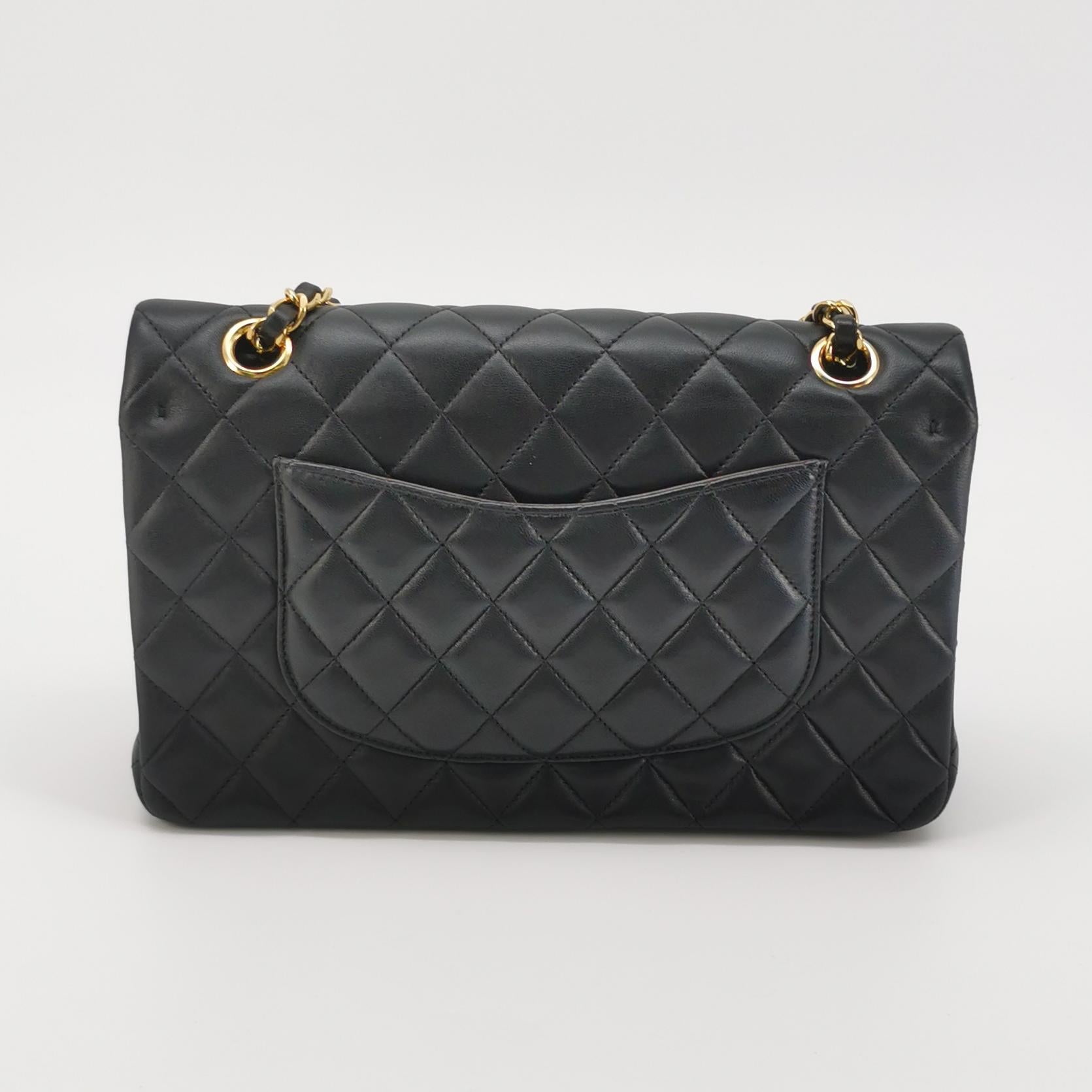Chanel Classic Double Flap Lambskin Medium Black