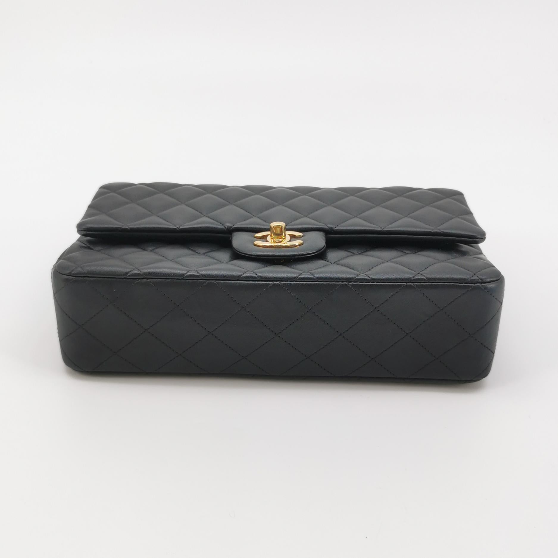 Chanel Classic Double Flap Lambskin Medium Black