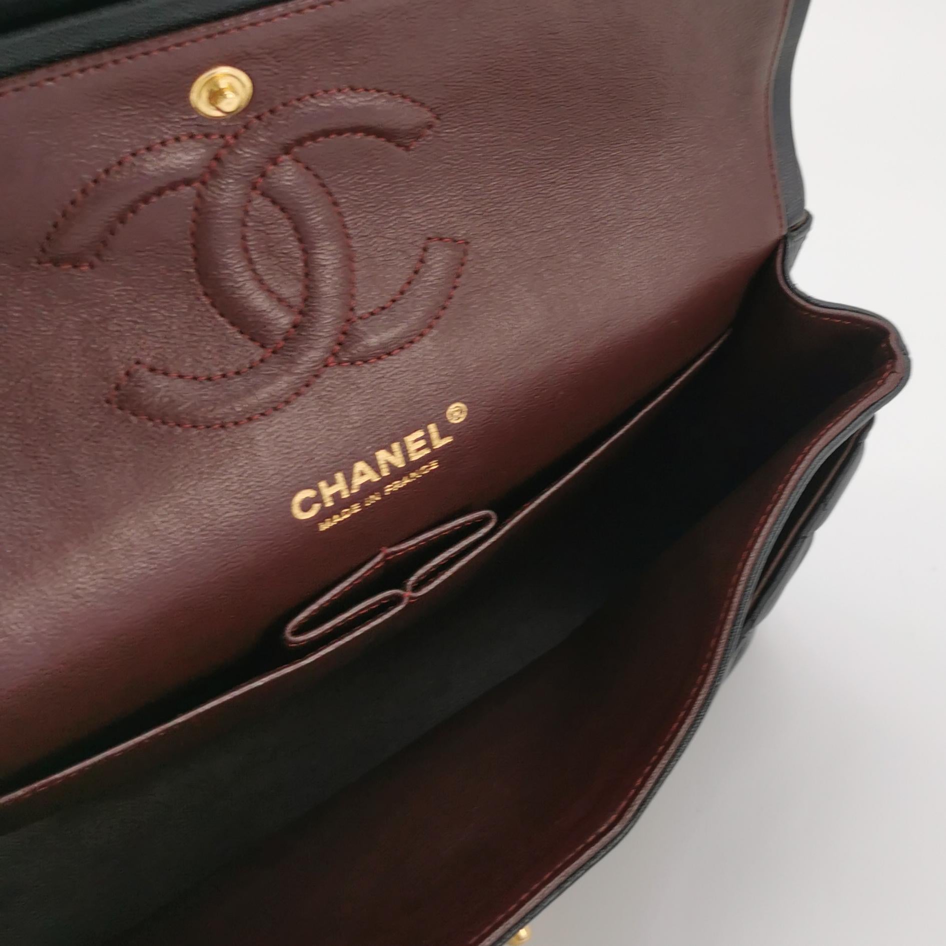 Chanel Classic Double Flap Lambskin Medium Black