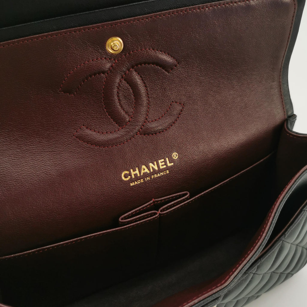 Chanel Classic Double Flap Lambskin Medium Black