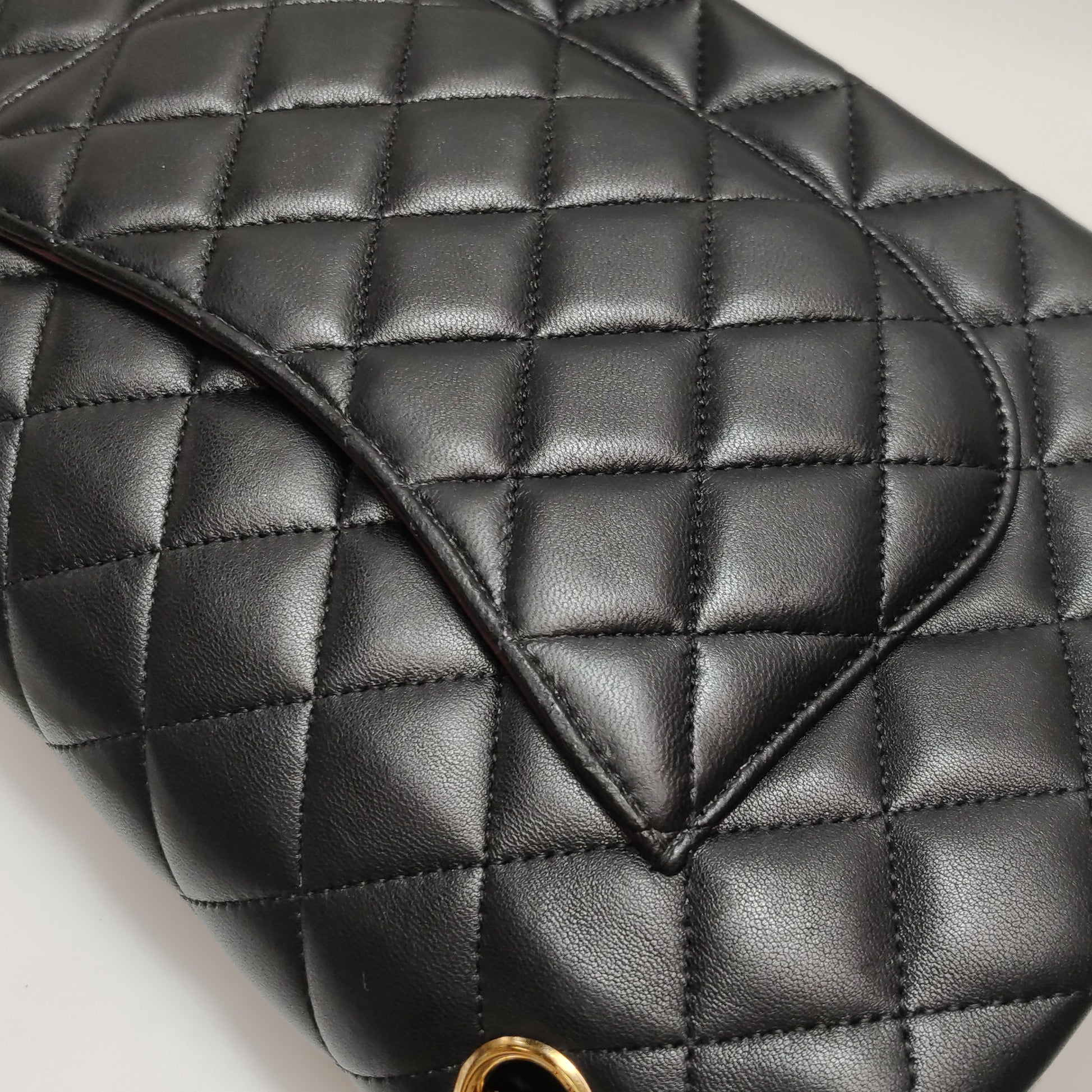Chanel Classic Double Flap Lambskin Medium Black