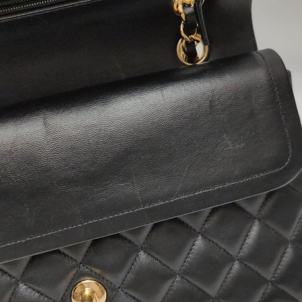 Chanel Classic Double Flap Lambskin Medium Black
