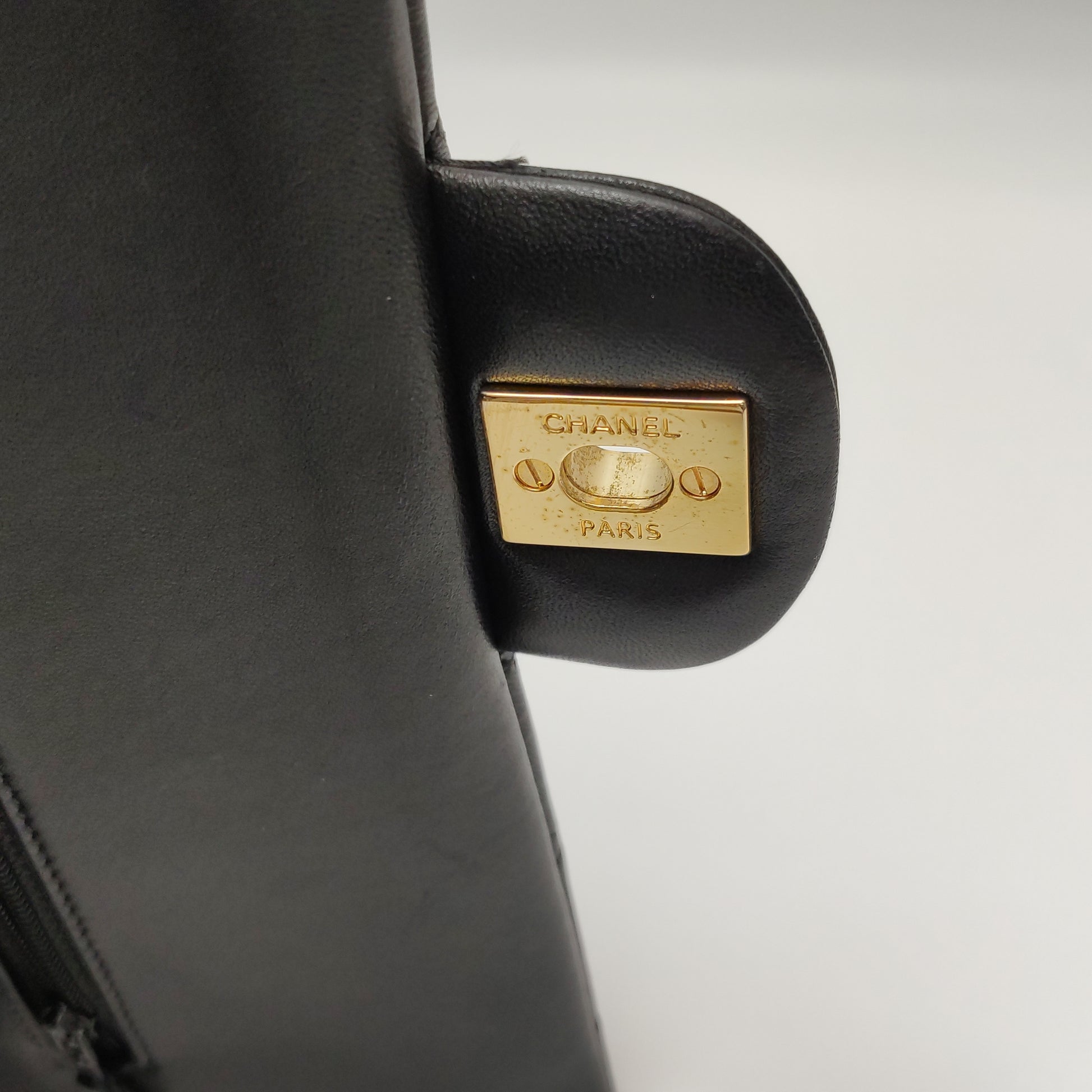 Chanel Classic Double Flap Lambskin Medium Black