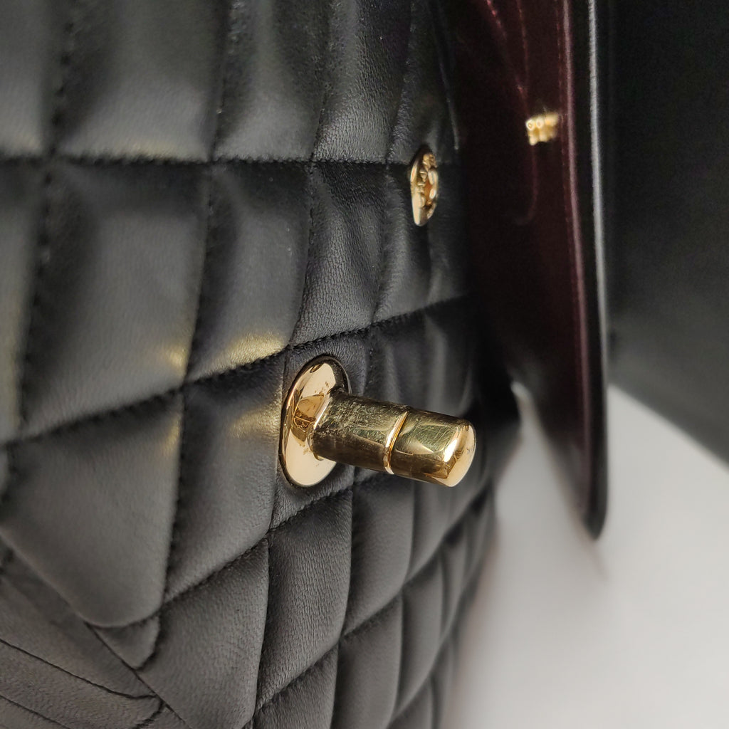 Chanel Classic Double Flap Lambskin Medium Black