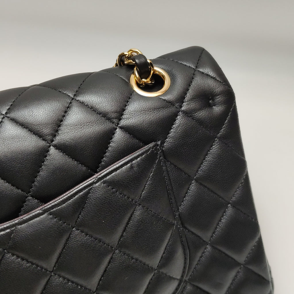 Chanel Classic Double Flap Lambskin Medium Black