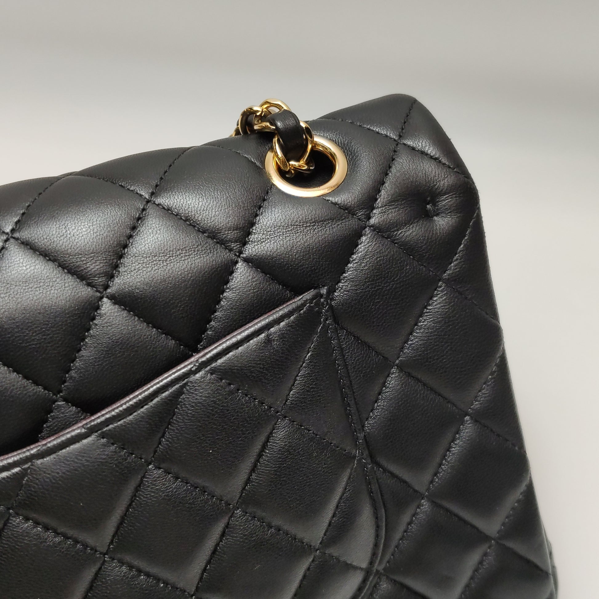 Chanel Classic Double Flap Lambskin Medium Black