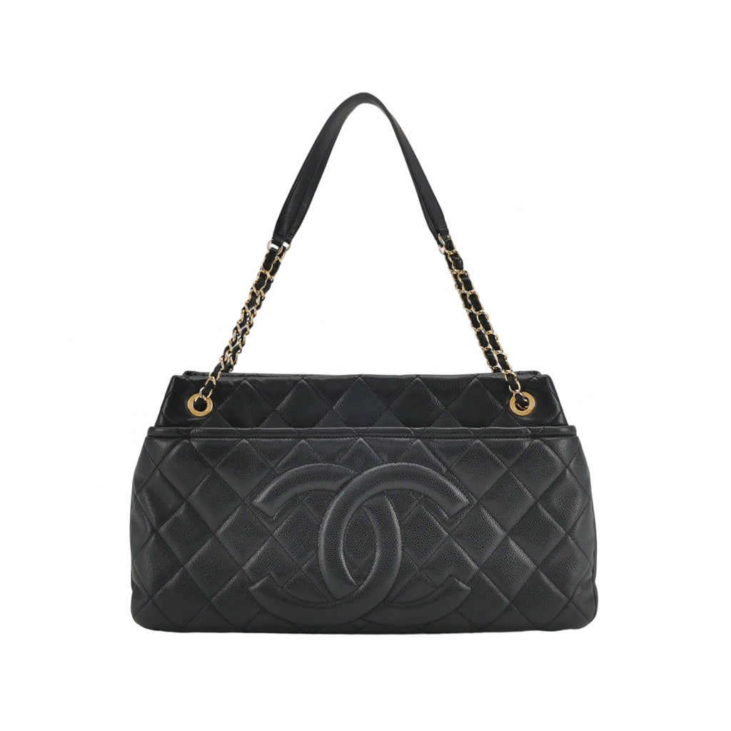 Chanel Timeless CC Soft Shopper Tote Caviar Black