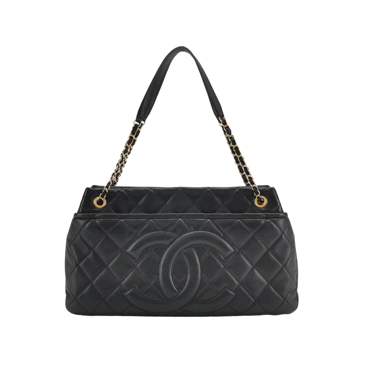Chanel Timeless CC Soft Shopper Tote Caviar Black