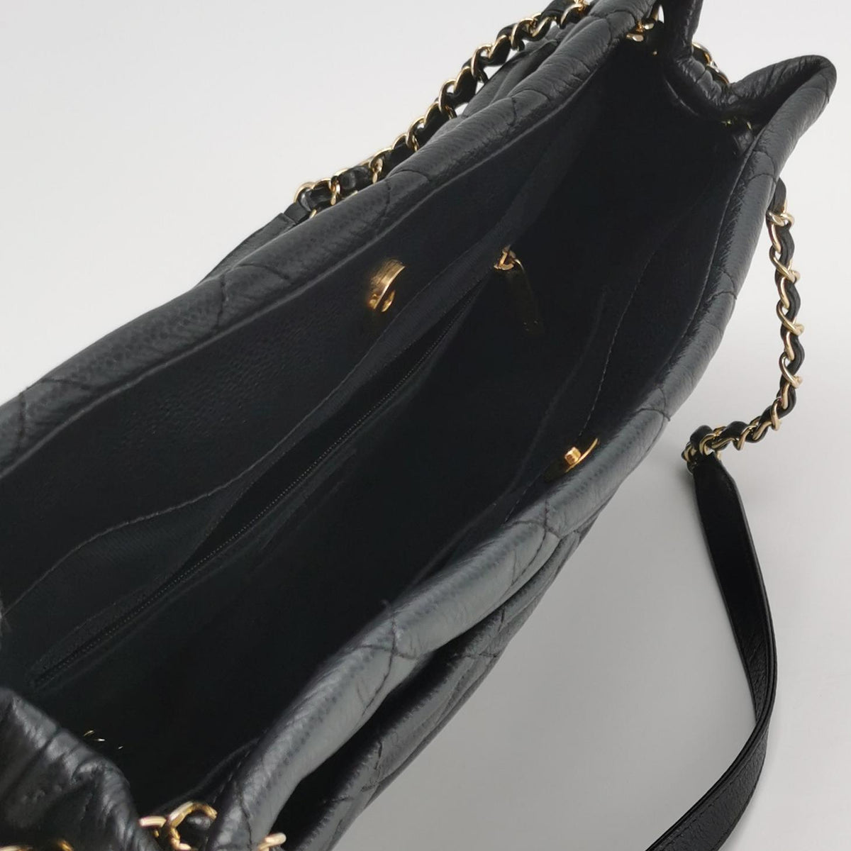 Chanel Timeless CC Soft Shopper Tote Caviar Black