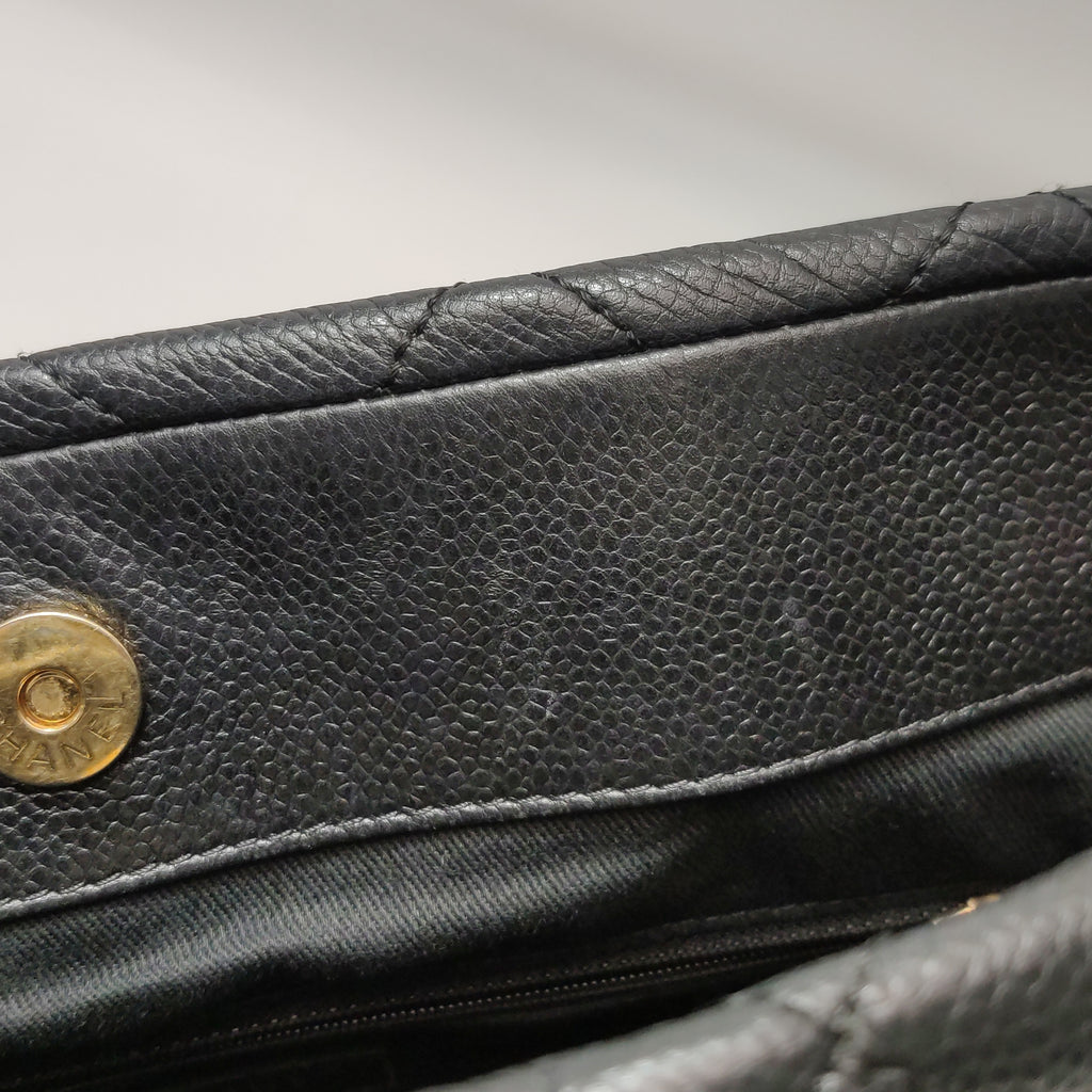Chanel Timeless CC Soft Shopper Tote Caviar Black