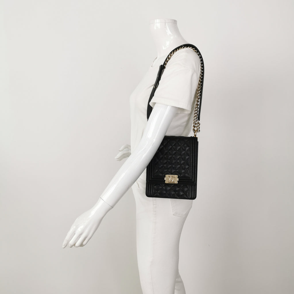 Chanel North South Boy Bag Caviar