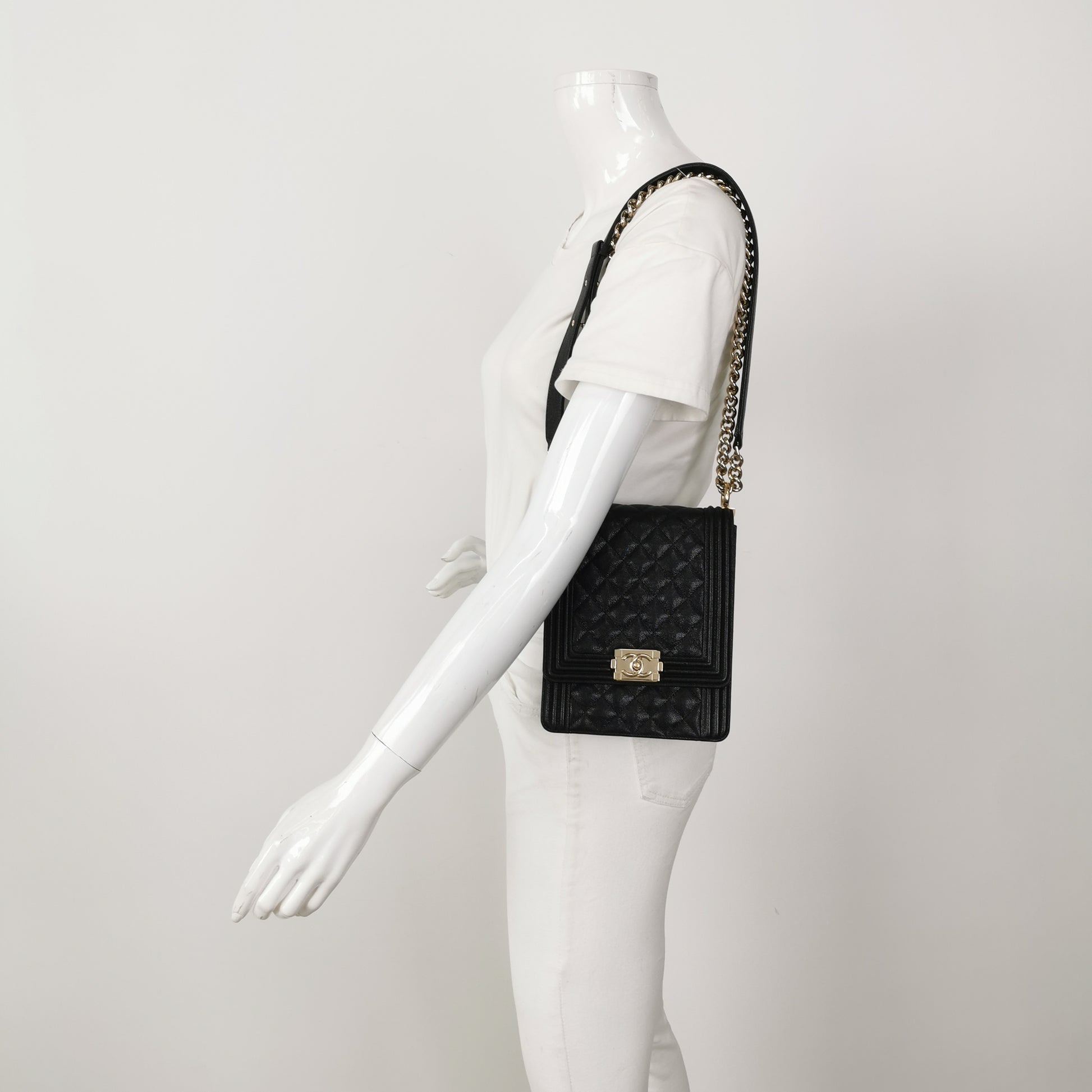 Chanel North South Boy Bag Caviar