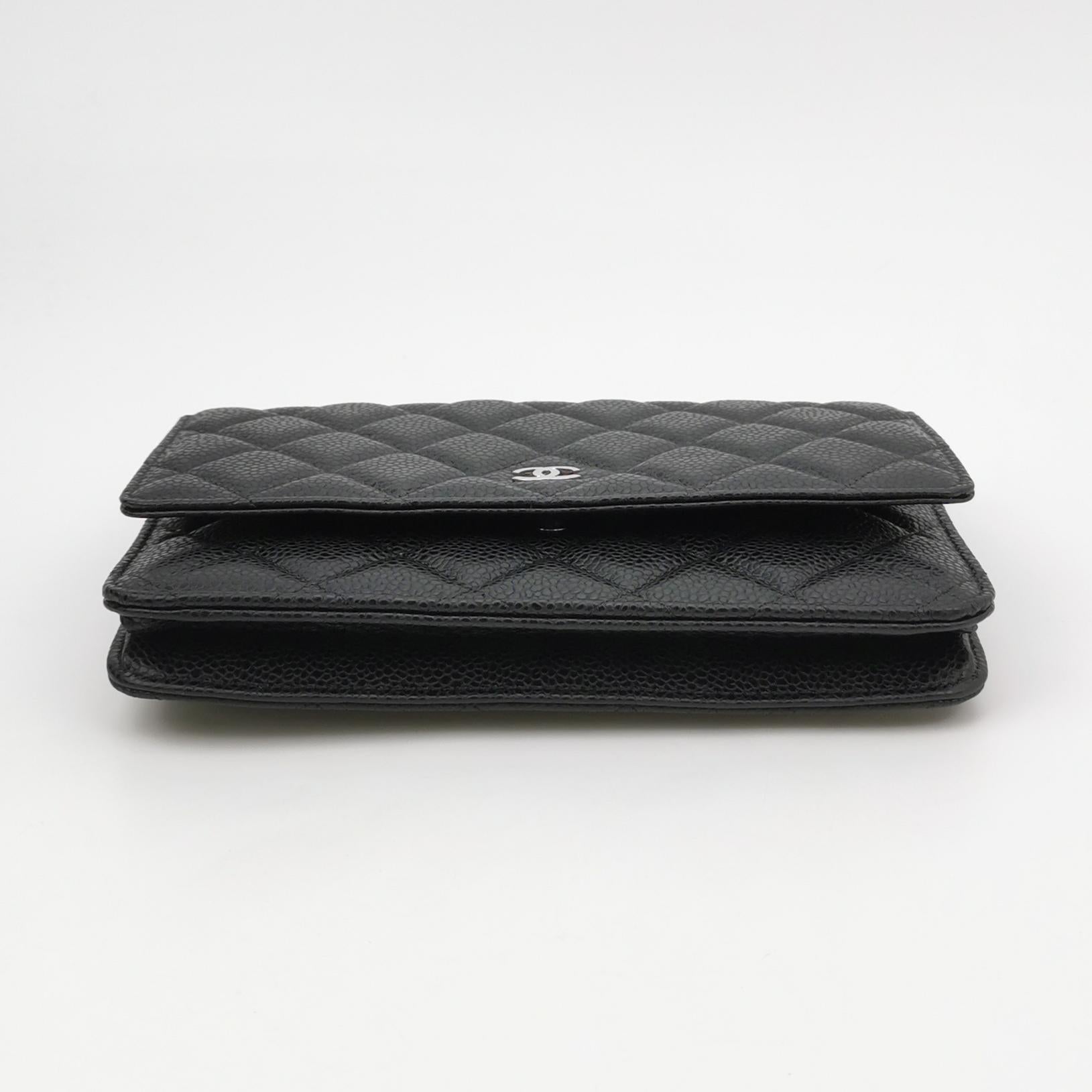 Chanel Wallet on Chain Caviar SHW