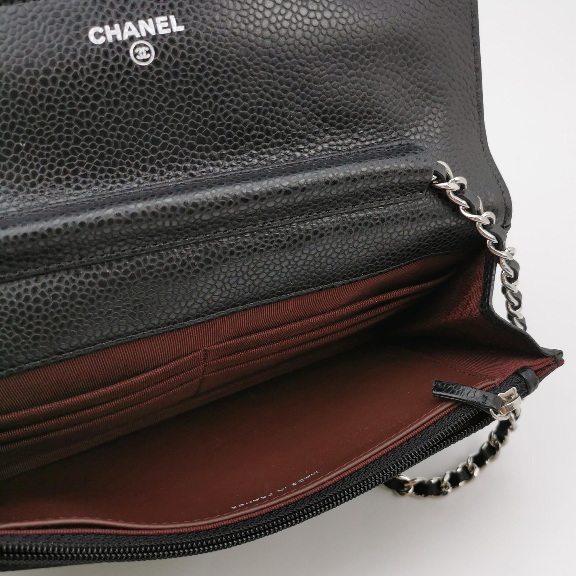 Chanel Wallet on Chain Caviar SHW