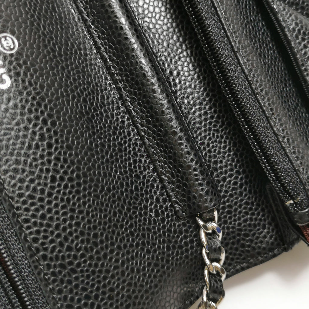 Chanel Wallet on Chain Caviar SHW