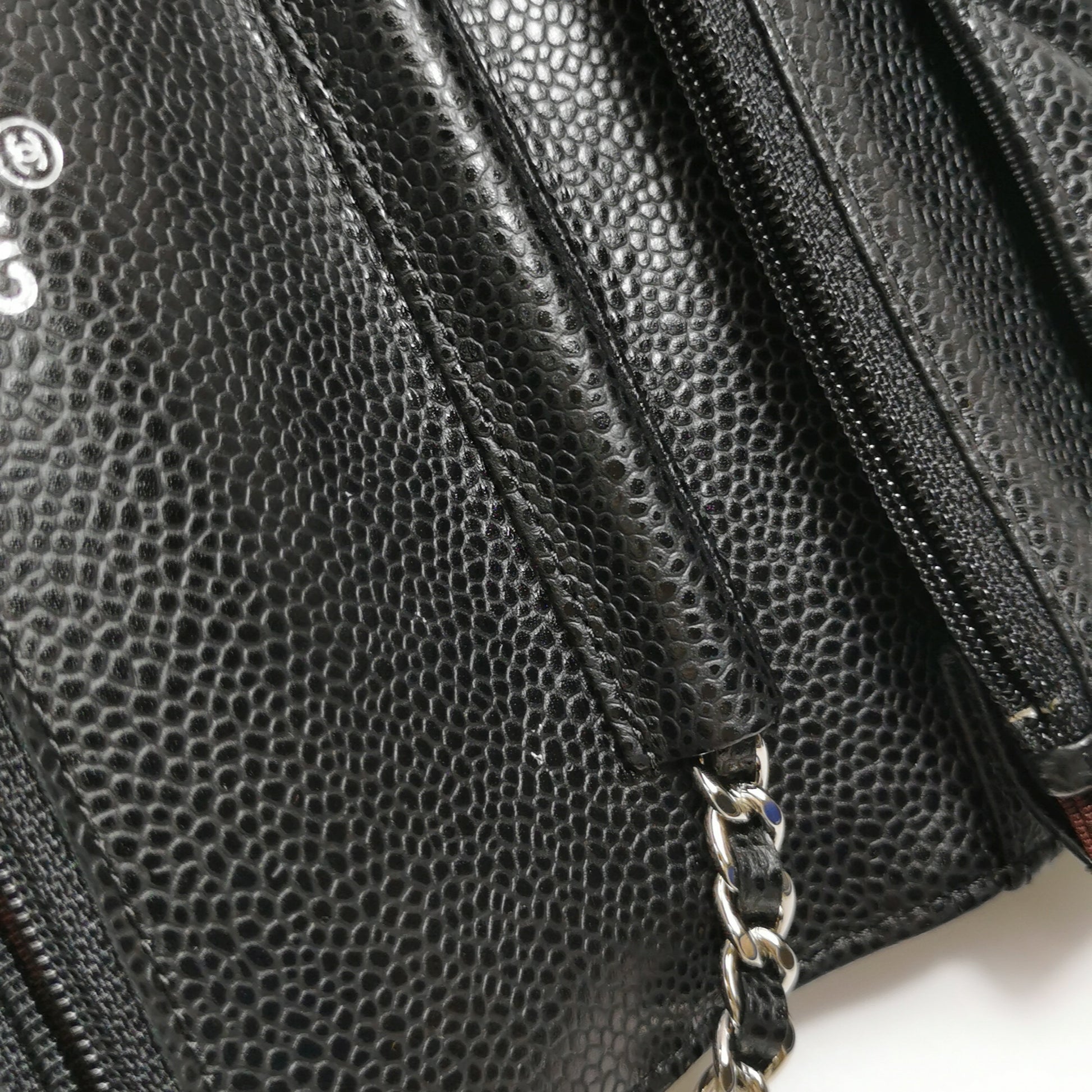 Chanel Wallet on Chain Caviar SHW