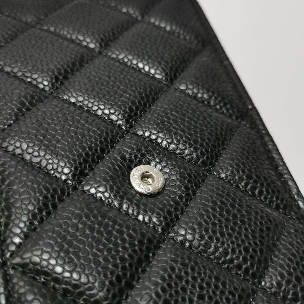 Chanel Wallet on Chain Caviar SHW