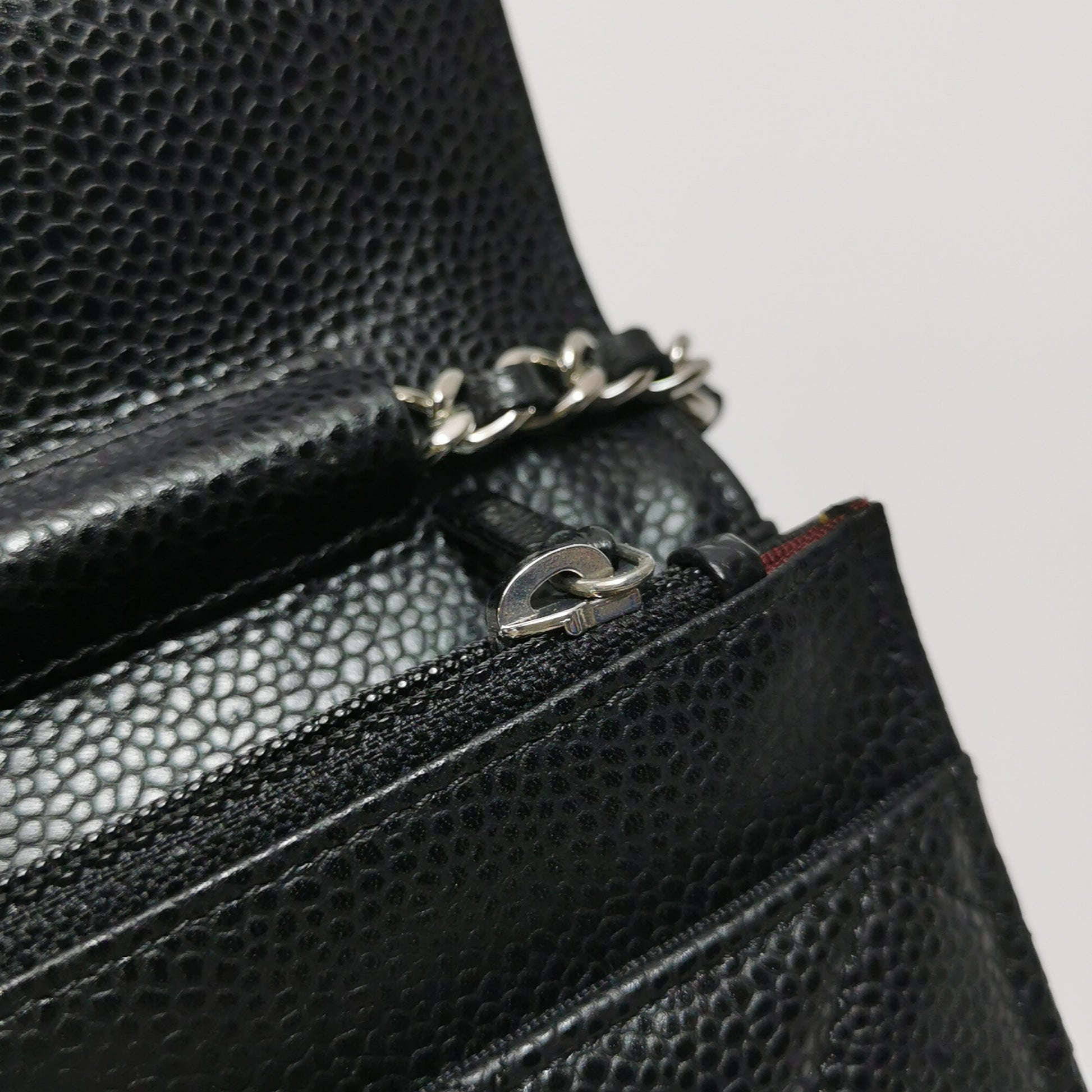 Chanel Wallet on Chain Caviar SHW