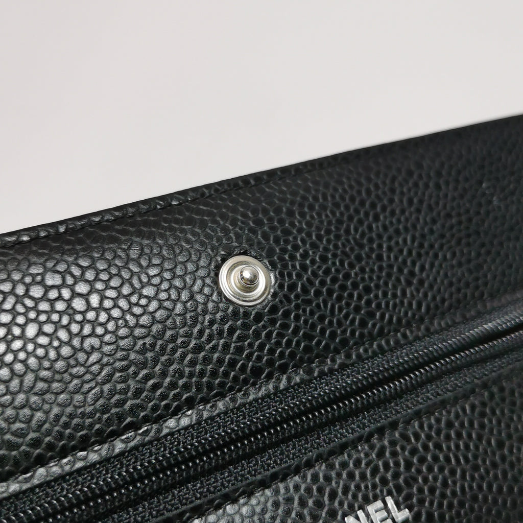 Chanel Wallet on Chain Caviar SHW
