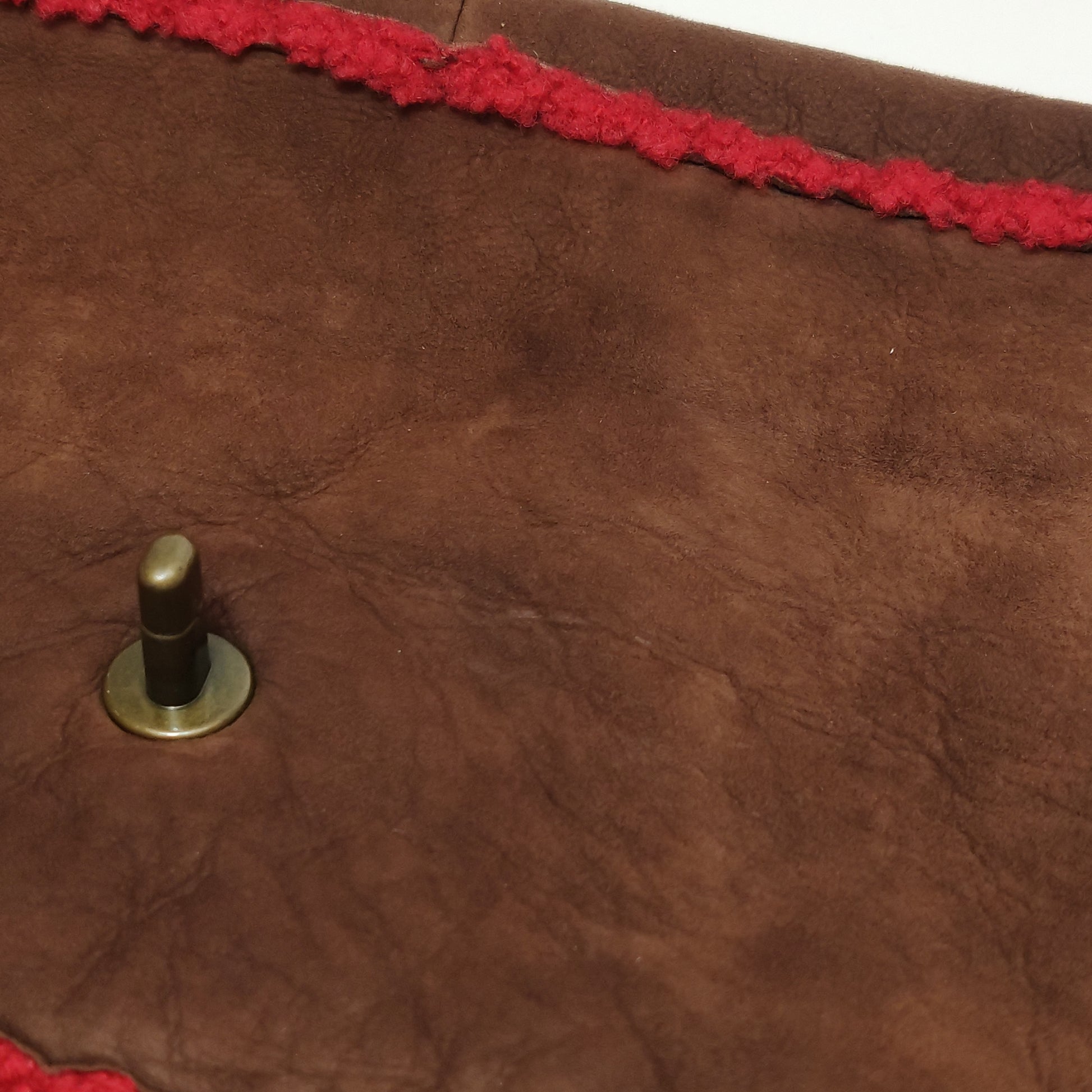Chanel Mouton Suede Shearling East West Shoulder Bag