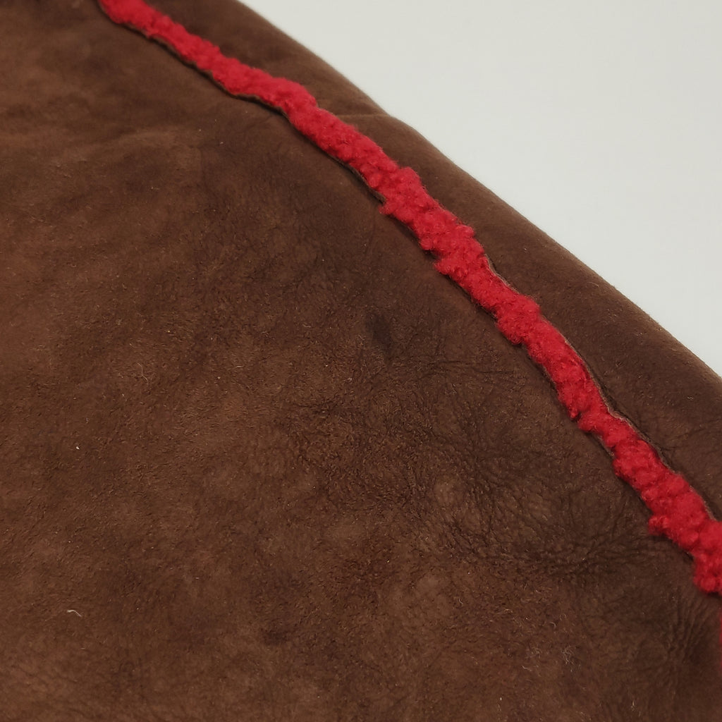 Chanel Mouton Suede Shearling East West Shoulder Bag