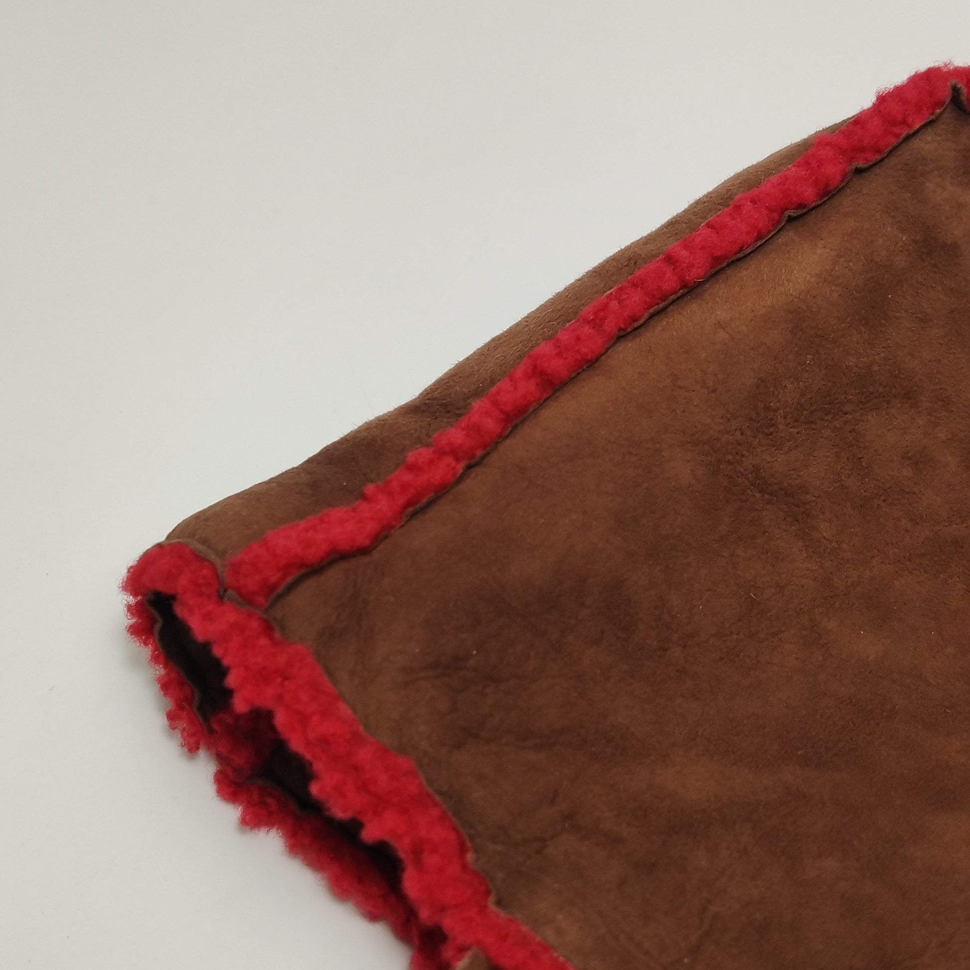 Chanel Mouton Suede Shearling East West Shoulder Bag