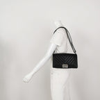 Chanel Boy Medium Chevron Black SHW