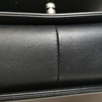 Chanel Boy Medium Chevron Black SHW