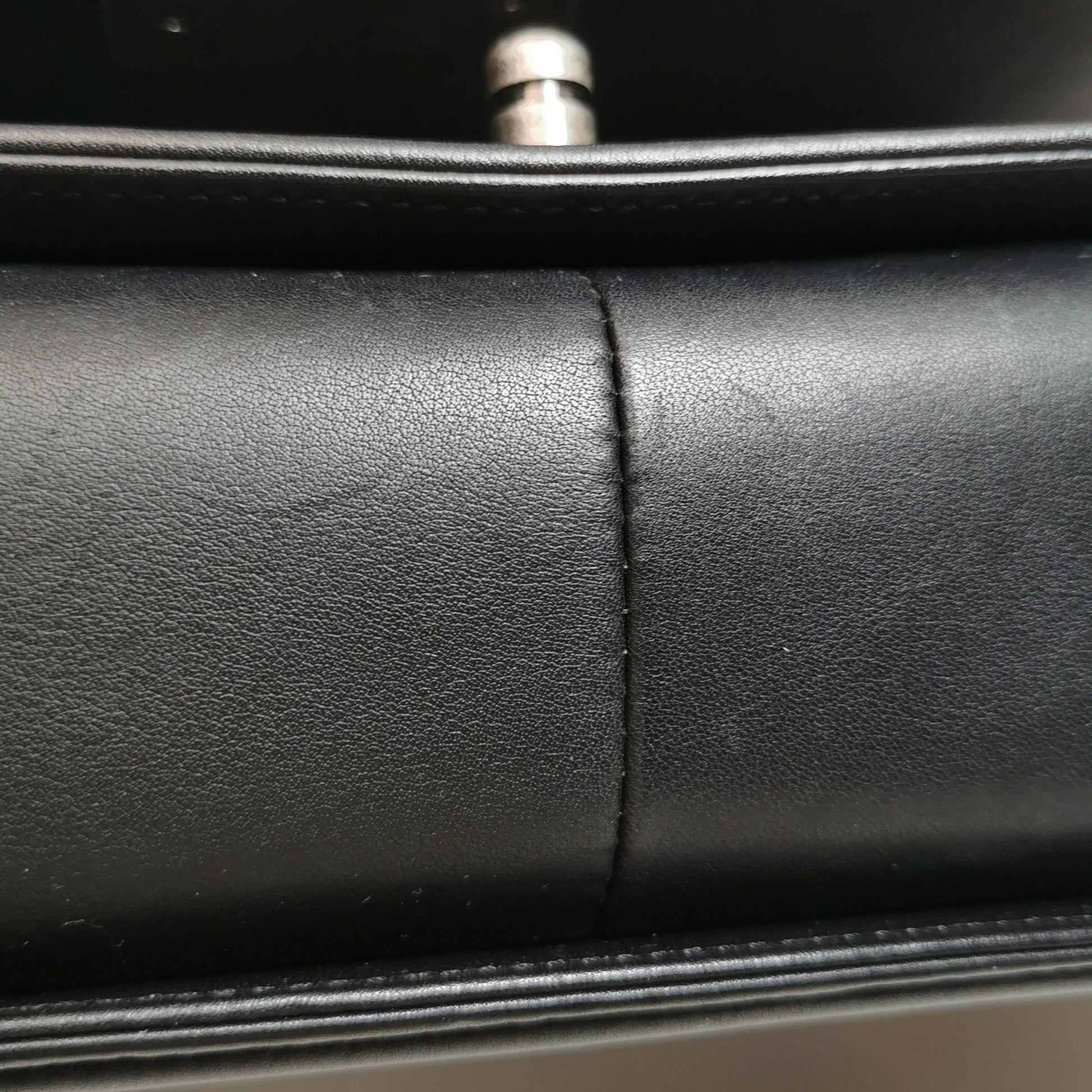 Chanel Boy Medium Chevron Black SHW