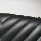 Chanel Boy Medium Chevron Black SHW