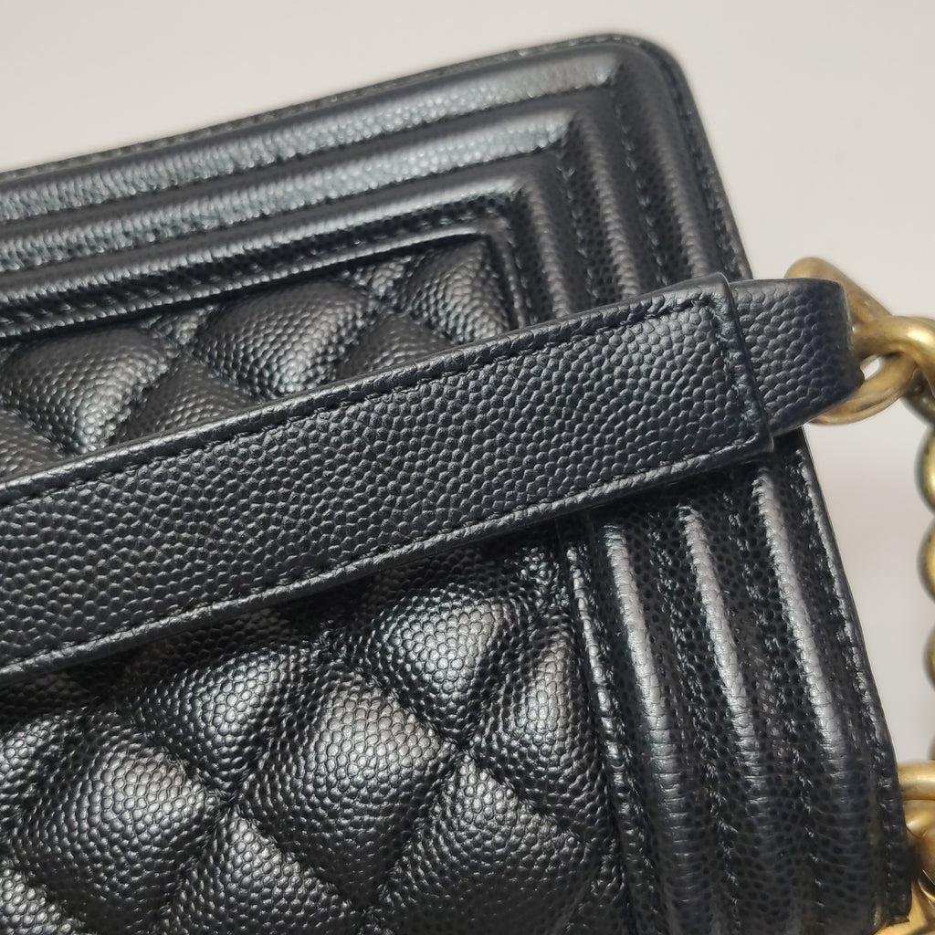 Chanel Boy Small Caviar Black