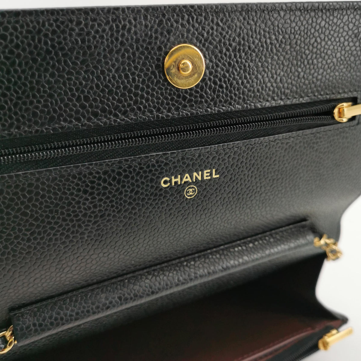 Chanel Wallet On Chain Black Caviar