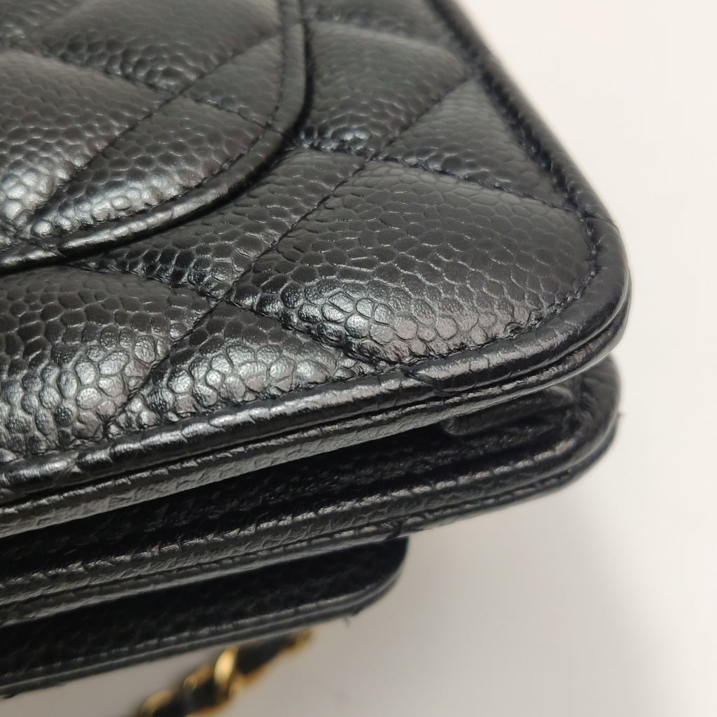 Chanel Wallet On Chain Black Caviar