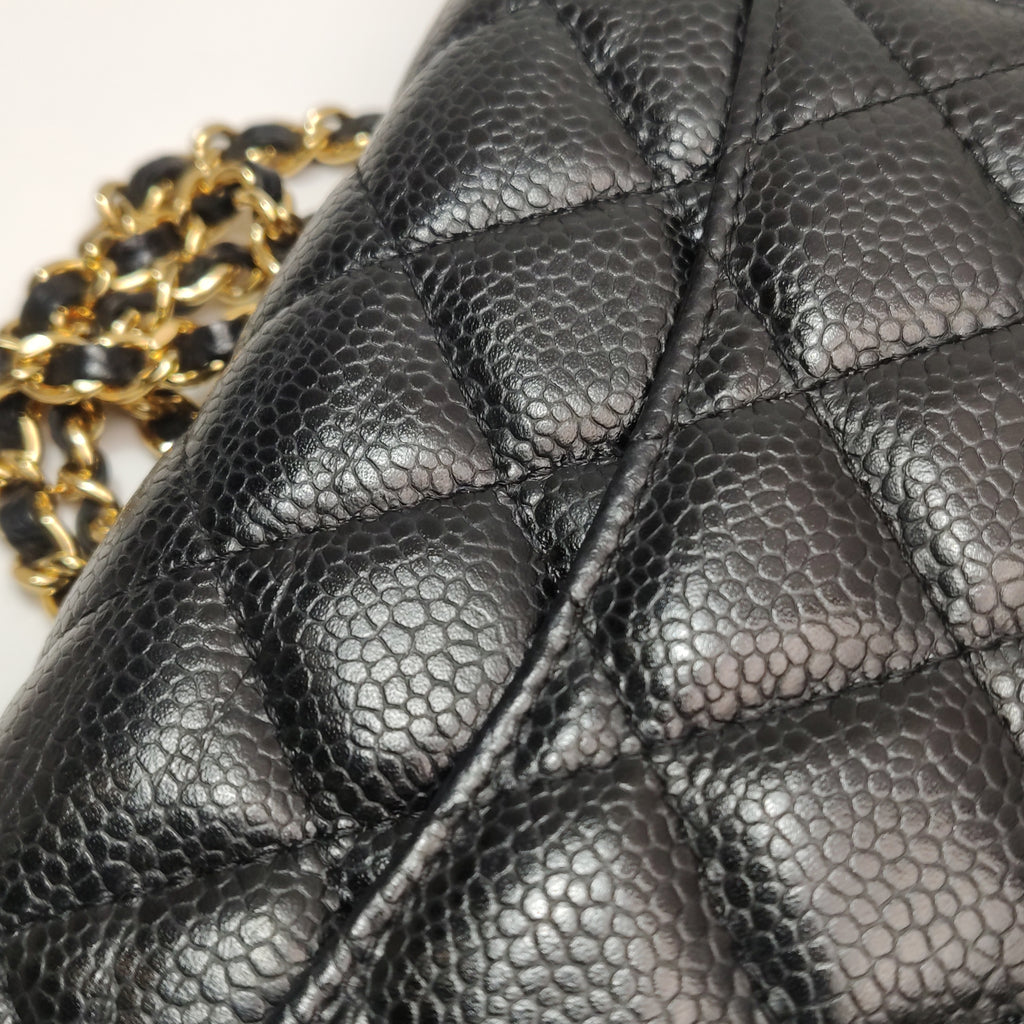 Chanel Wallet On Chain Black Caviar