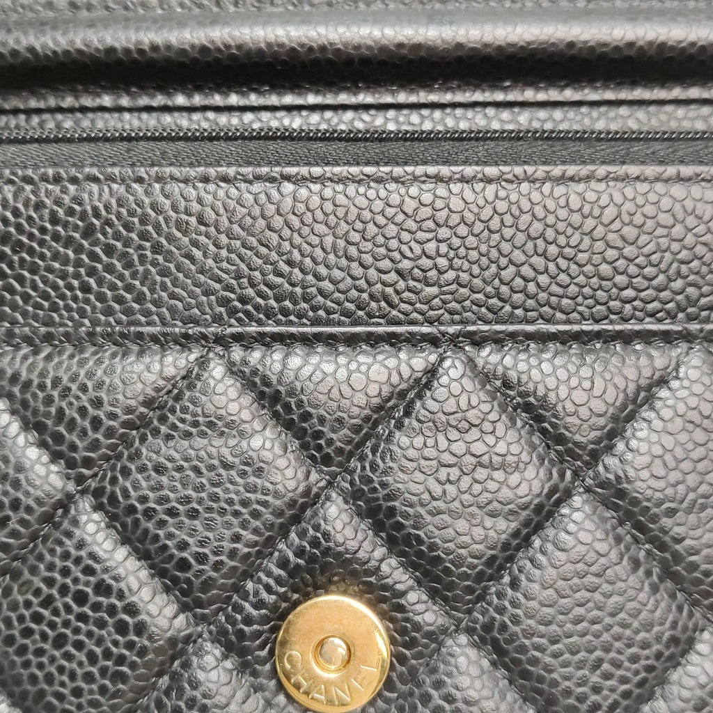 Chanel Wallet On Chain Black Caviar